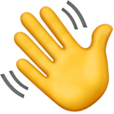 Waving hand emoji